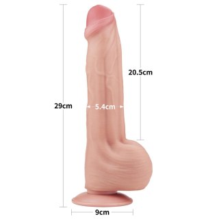 Lovetoy 11.5'' King Sized Sliding Skin Dual Layer Dong