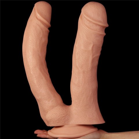 33/6,5 cm Lovetoy Realistic Mega Double Dildo olbrzymie podwójne dildo