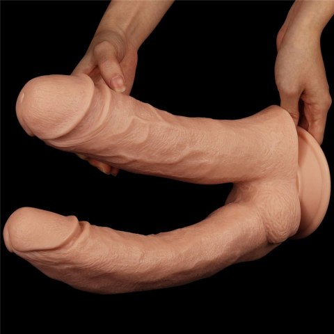 33/6,5 cm Lovetoy Realistic Mega Double Dildo olbrzymie podwójne dildo