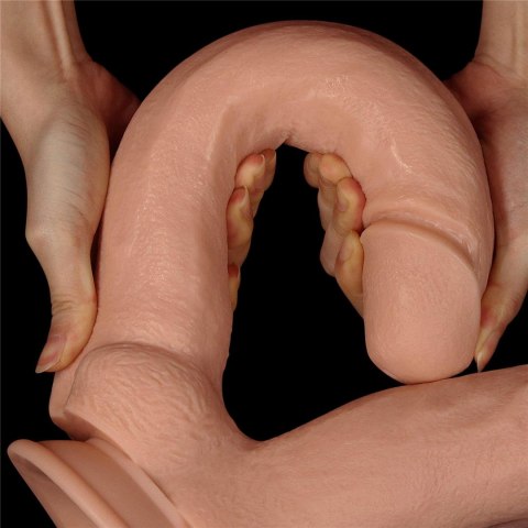 33/6,5 cm Lovetoy Realistic Mega Double Dildo olbrzymie podwójne dildo