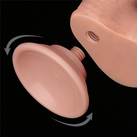 Lovetoy 7'' Sliding Skin Dual Layer Dong Flesh