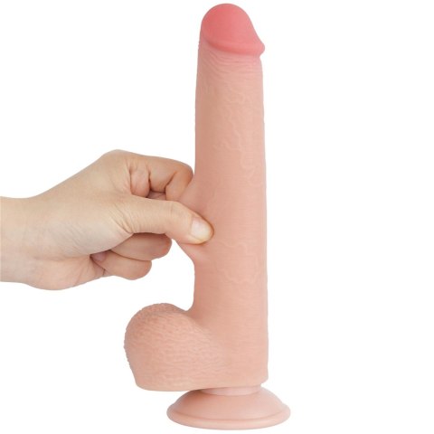 Lovetoy 9'' Sliding Skin Dual Layer Dong Flesh
