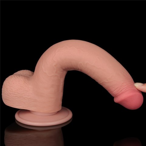 Lovetoy 9'' Sliding Skin Dual Layer Dong Flesh