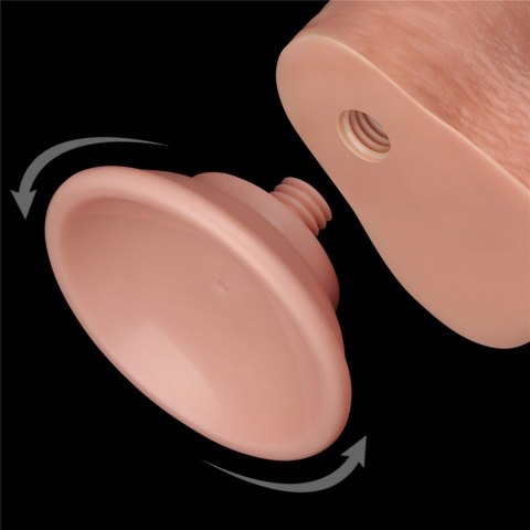 Lovetoy 9'' Sliding Skin Dual Layer Dong Flesh