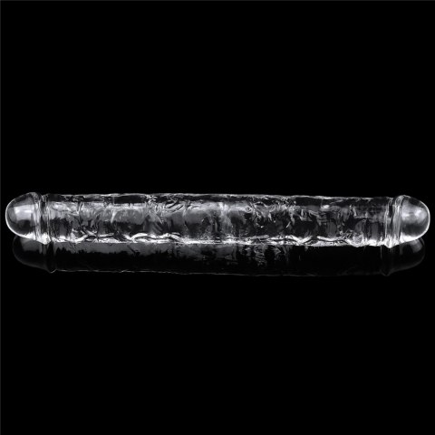 30/3,5 cm Lovetoy Flawless Clear Double dildo dwustronne przezroczyste