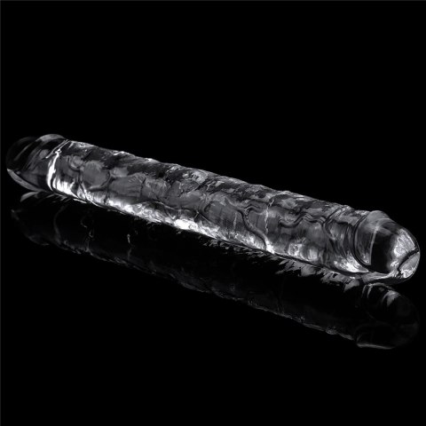 30/3,5 cm Lovetoy Flawless Clear Double dildo dwustronne przezroczyste