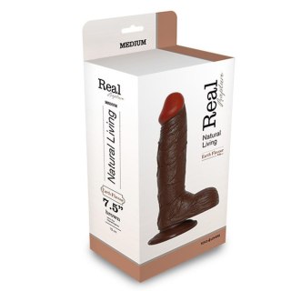 Real Rapture Dildo-REALISTIC DILDO REAL RAPTURE BROWN 7.5""""""""""""""""