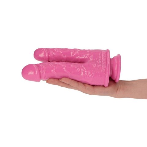 18,5/6 cm Toyz4lovers Italian Cock 7,5" różowe podwójne dildo