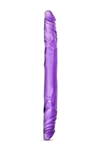B YOURS 14INCH DOUBLE DILDO PURPLE