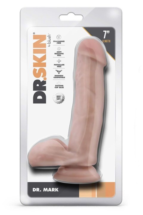 Blush DR. SKIN DR. MARK 7 INCH DILDO WITH BALLS BEIGE