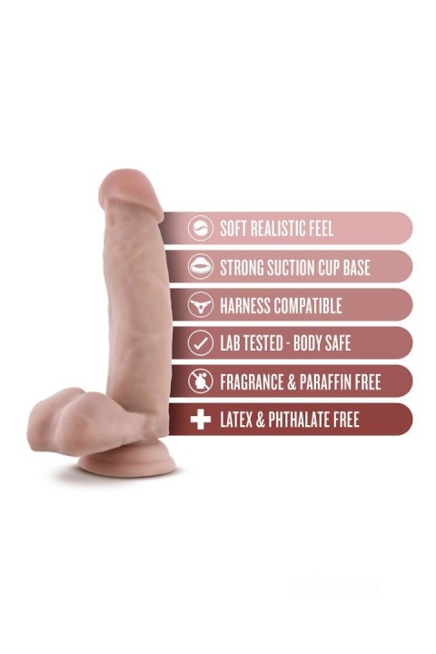 Blush DR. SKIN DR. MARK 7 INCH DILDO WITH BALLS BEIGE