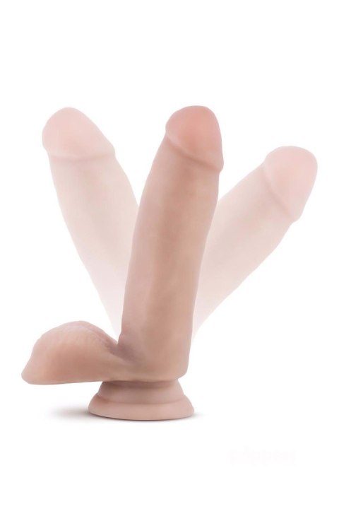 Blush DR. SKIN PLUS 7 INCH POSABLE DILDO WITH BALLS VANILLA