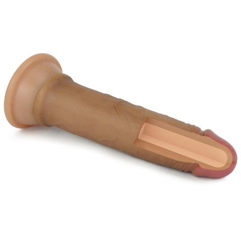 Lovetoy 7'' Dual layered Platinum Silicone Cock