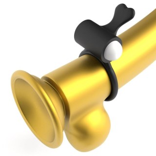 Lovetoy Power Clit Silicone Cockring Black