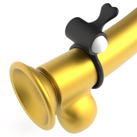 Lovetoy Power Clit Silicone Cockring Black