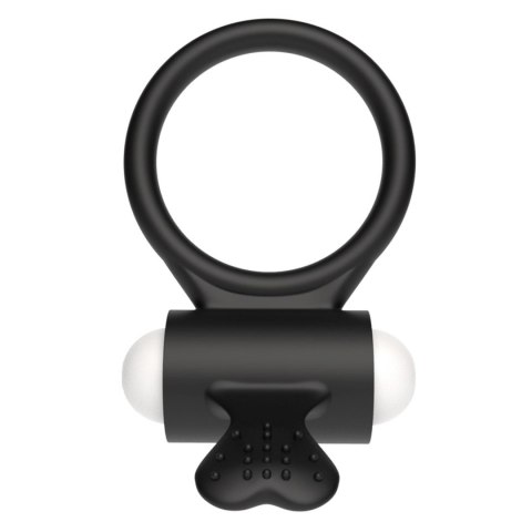 Lovetoy Power Clit Silicone Cockring Black