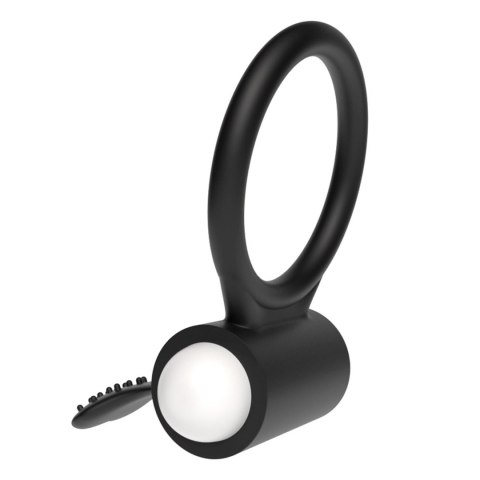 Lovetoy Power Clit Silicone Cockring Black