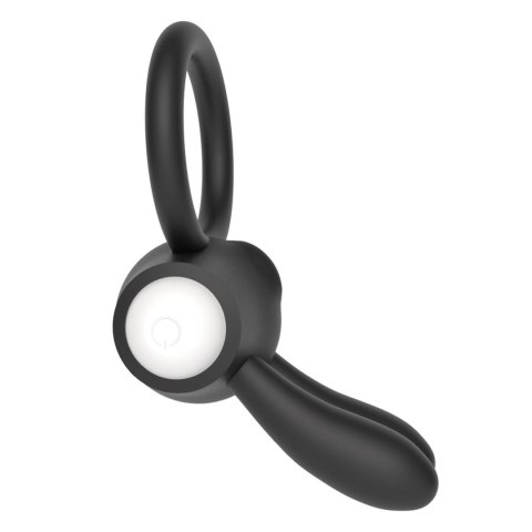 Lovetoy Power Clit Silicone Cockring Black