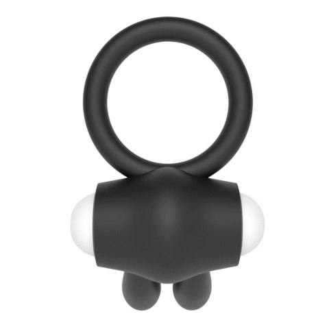Lovetoy Power Clit Silicone Cockring Black