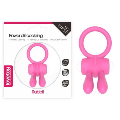 Lovetoy Power Clit Silicone Cockring Pink