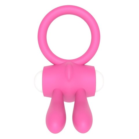 Lovetoy Power Clit Silicone Cockring Pink