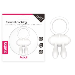 Lovetoy Power Clit Silicone Cockring White