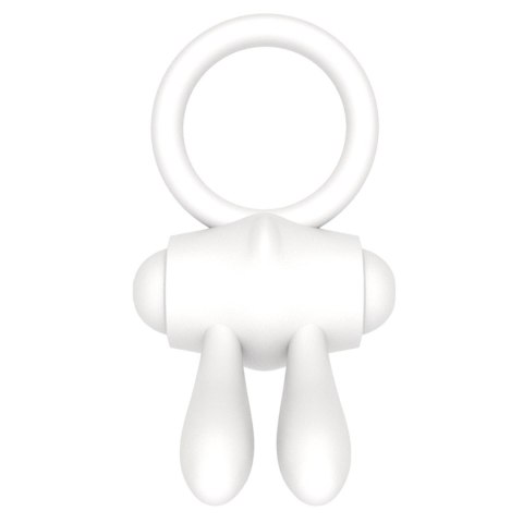 Lovetoy Power Clit Silicone Cockring White