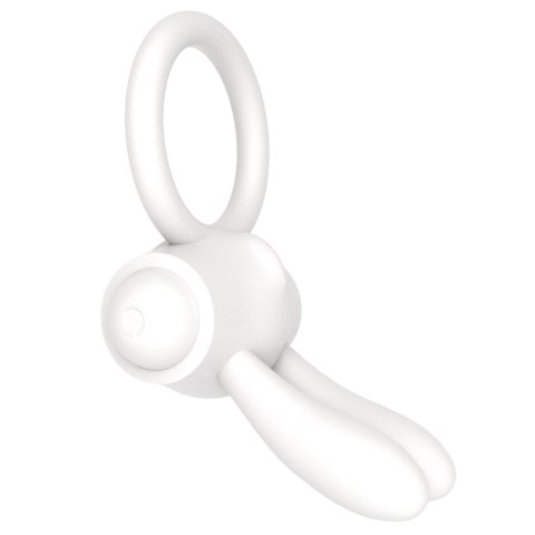 Lovetoy Power Clit Silicone Cockring White