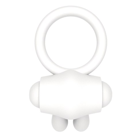 Lovetoy Power Clit Silicone Cockring White