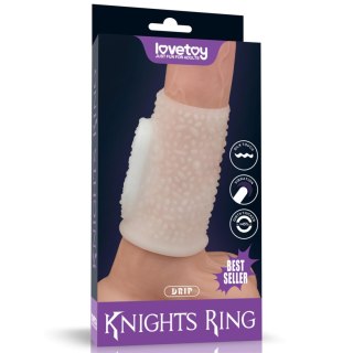 Lovetoy Vibrating Drip Knights Ring (White)