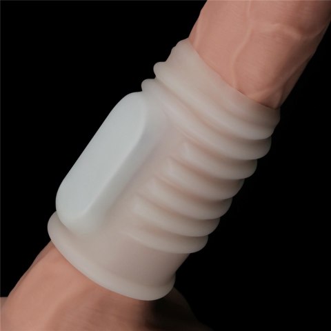 Lovetoy Vibrating Spiral Knights Ring (White)
