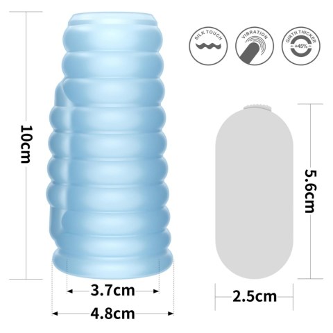 Lovetoy Vibrating Wave Knights Ring (Blue)