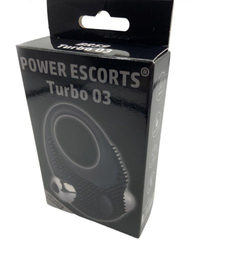 Power Escorts Turbo 03 black vibrating cockring