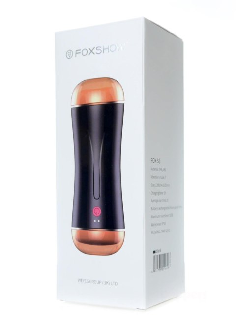 B - Series Fox Masturbator-Vibrating Masturbation Cup USB 10 function + Interactive Function / Double Ends