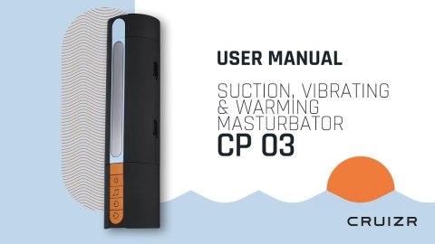 Cruizr CRUIZR-CP03 Deluxe Vibrating And Sucking Automatic Masturbator With Adapter