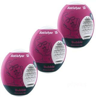 Satisfyer Masturbator-Eggs (set of 3 Bubble)