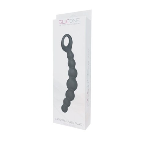 Toyz4lovers Plug/kulki-FALLO ANALE CATERPILL-ASS SILICONE BLACK