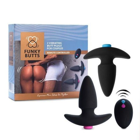 FeelzToys FeelzToys - FunkyButts Remote Controlled Butt Plug Set for Couples