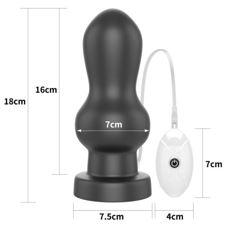 Lovetoy 7"" King Sized Vibrating Anal Rammer