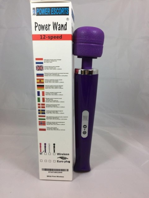 Power Escorts Powerwand purple eu plug big size wand massager