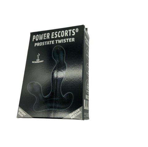 Power Escorts Prostate Twister Rechargeable Prostate Stimulator Black