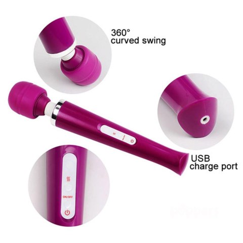 B - Series Magic Stymulator-Magic Massager Wand USB Pink 10 Function