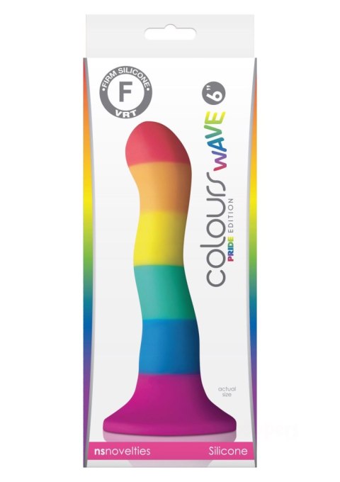 NS Novelties Pride Edition 6Inch Wave Dildo Multicolor