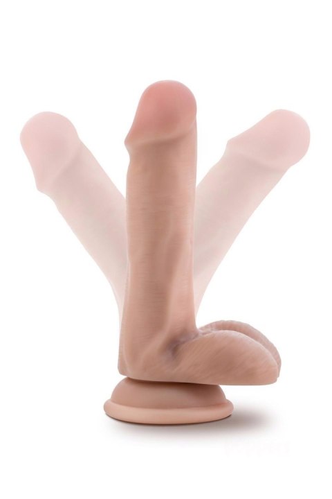 Blush DR. SKIN PLUS 6 INCH POSABLE DILDO WITH BALLS VANILLA