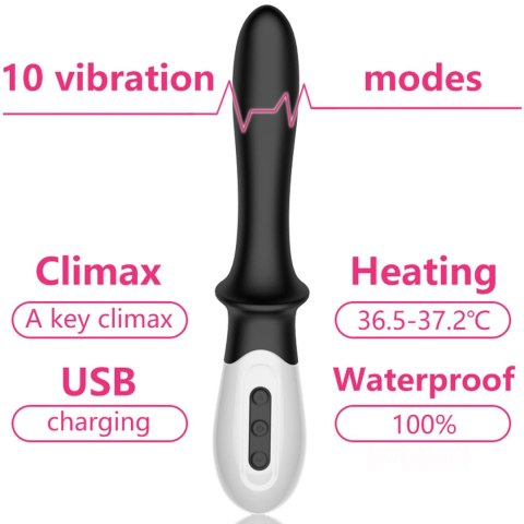 B - Series Fox Wibrator-Silicone Prostate / G-spot Massager USB 10 Function / Heating