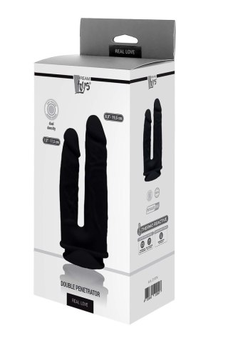 REAL LOVE DUAL DENSITY DOUBLE PENETRATOR BLACK