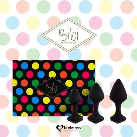 FeelzToys FeelzToys - Bibi Butt Plug Set 3 pcs Black