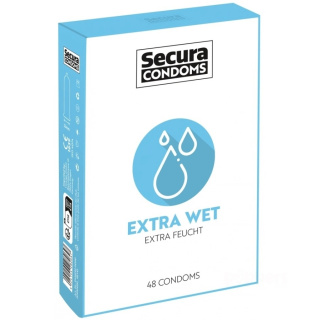 Secura Condoms Extra Wet 48 mocno nawilżonych prezerwatyw W