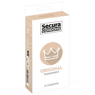 Secura Condoms Original 12 przezroczystych prezerwatyw