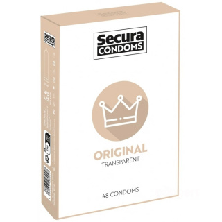 Secura Condoms Original 48 przezroczystych prezerwatyw W